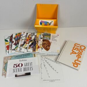 Vintage National Geographic Close-up USA Map Set 1986